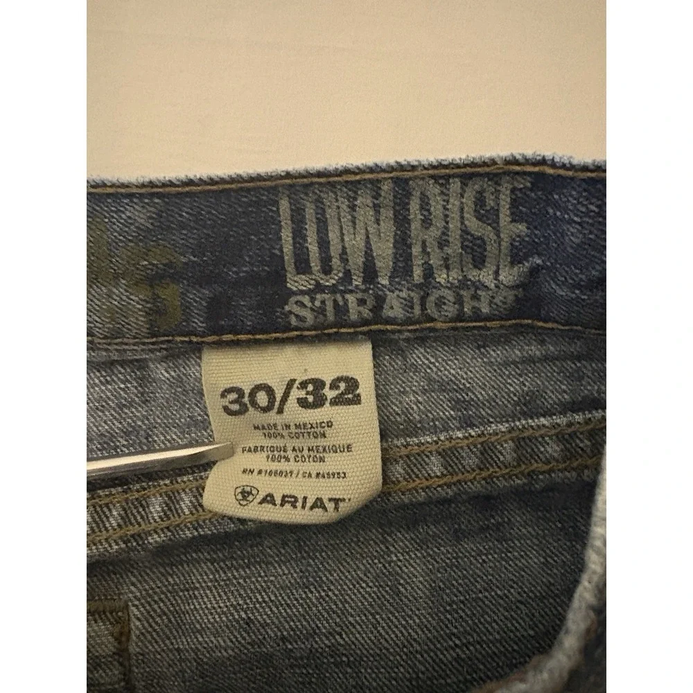 Ariat M4 Denim Jeans Men's Size 30x32 Blue Low Rise Straight Western Boot Cut
